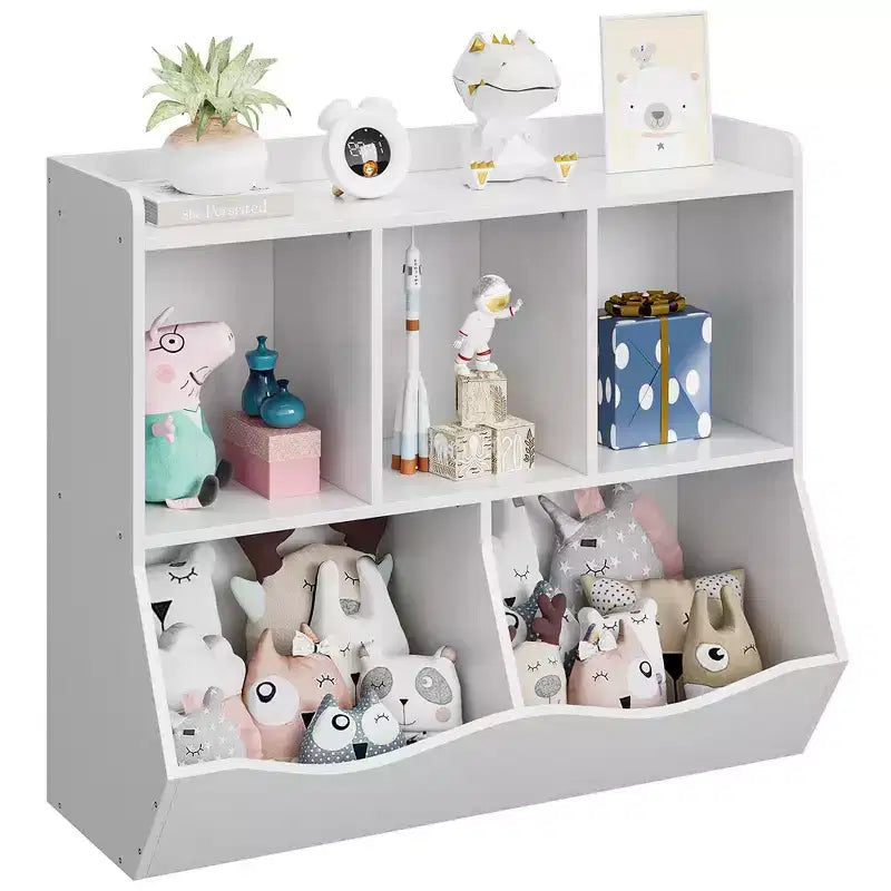 Étagère et rangement pour jouets pour enfants, meuble de rangement multi-étagères avec compartiments pour garçons et filles, salle de jeux