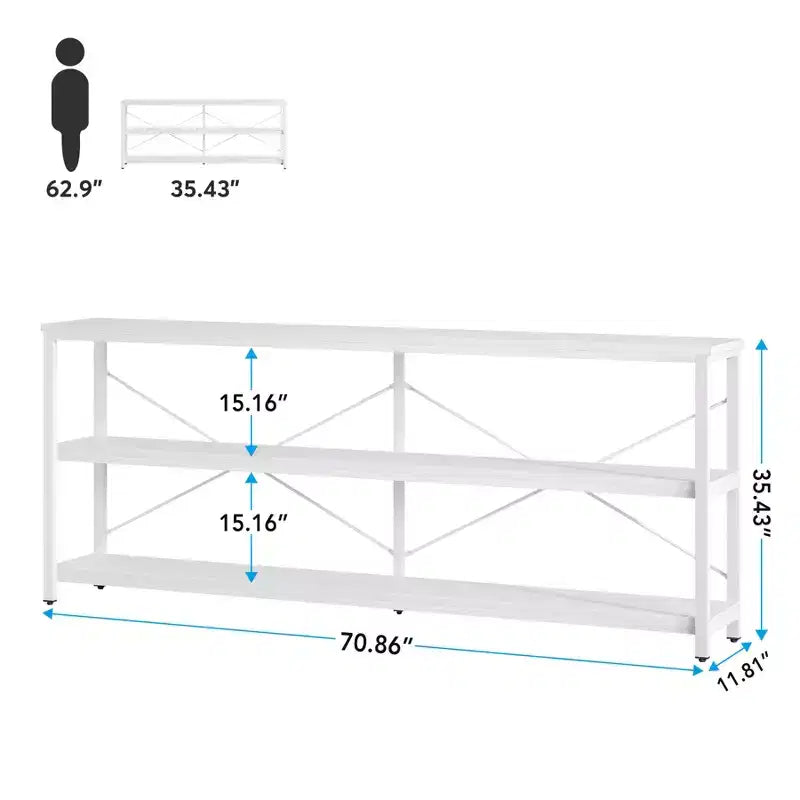Tables de canapé à 3 niveaux de 70,9 pouces