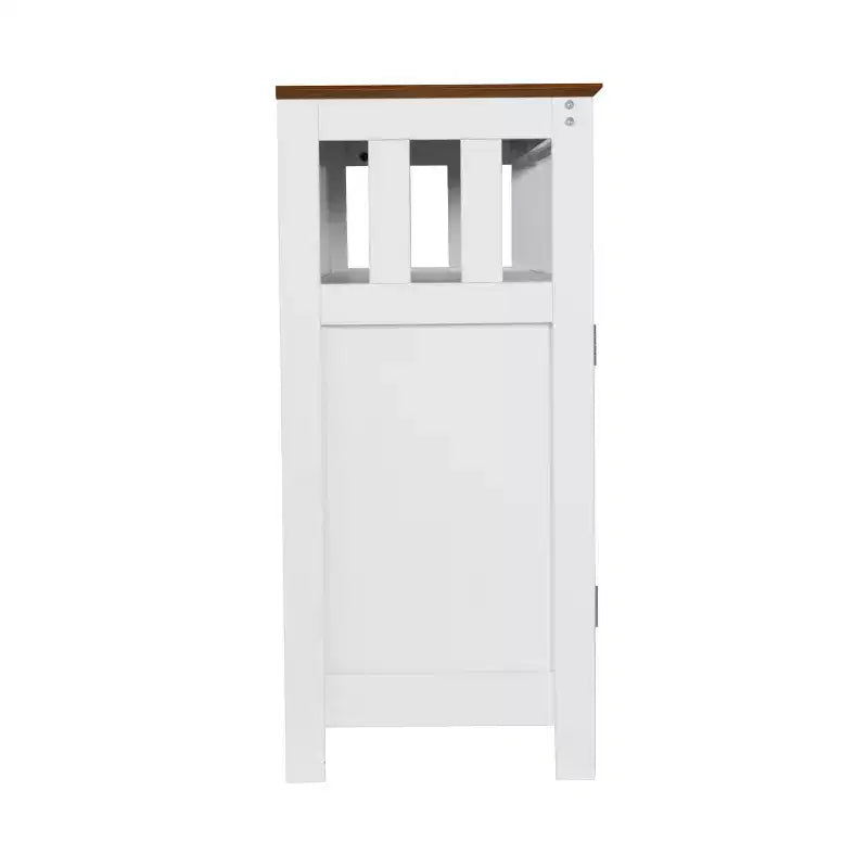 Buffet et console classiques avec armoire de rangement à deux portes et étagère de rangement ouverte