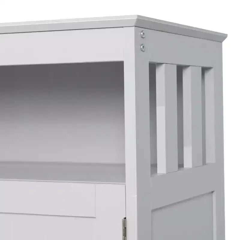 Buffet et console classiques avec armoire de rangement à deux portes et étagère de rangement ouverte