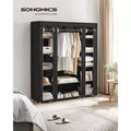 Penderie Armoire Placard Portable Rangement Organisateur Porte-Vêtements Étagère avec Housse en Tissu Non-Tissé
