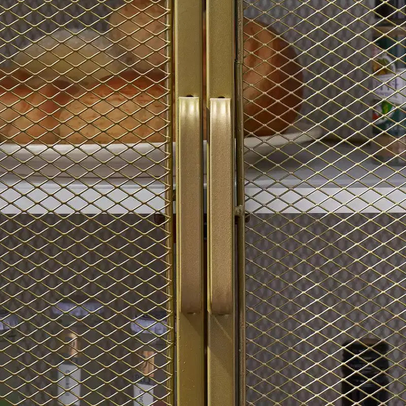 Étagère d'angle de rangement, étagère de présentation à 3 niveaux avec porte de protection et cadre métallique pour petits espaces